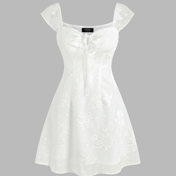 Cider Dresses & Skirts - Elegant White Floral Dress
